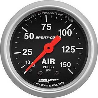 Auto Meter 3320 Sport-Comp mekanisk lufttrykm?ler