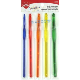 Susan Bates 82408 Red Heart Crystallites Akryl h?klet Hook Set St?rrelse Ghijk