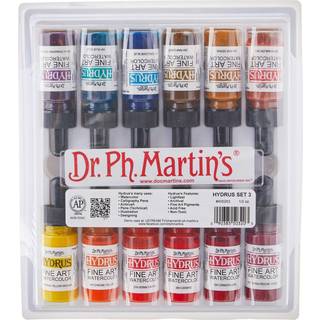 Dr. Ph. Martins Hydrus Fine Art 3 Watercolor Set 0,5 ounce (pakke med 12) multicolor