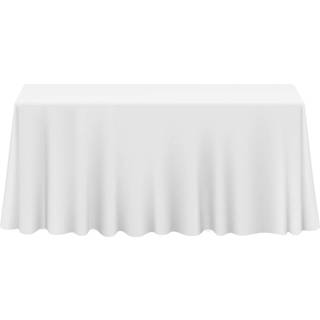 Lann's senget?j - 90 """" X 132 """" Premium duge til bryllup/banket/restaurant - rektangul?r polyester stof bord klud - hvid
