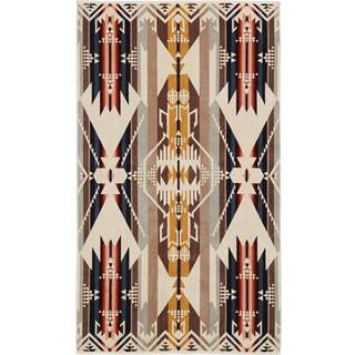 Pendleton Oversized Jacquard Spa Towel White Sands