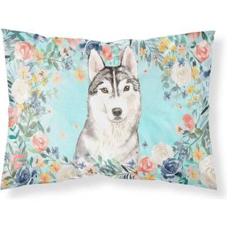 """" Caroline's Treasures Siberian Husky Fabric Standard Pillowcases multicolor """"