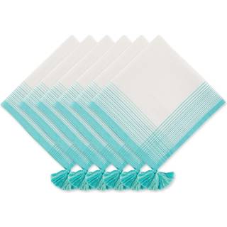 DII Turquoise Variegated Stripe med kvast serviet (s?t af 6)