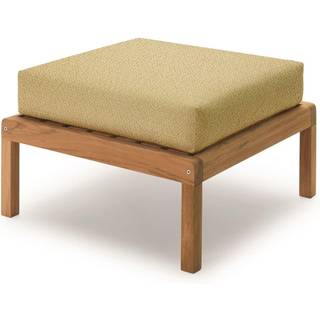 Skagerak virkelyst fodskammel teak med honey yellow hynder