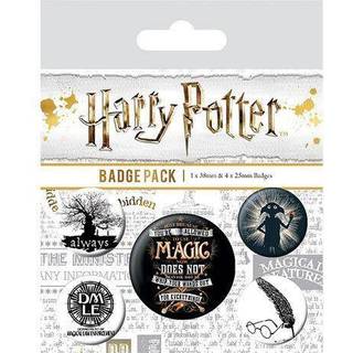Harry Potter Pin-Back Buttons 5-Pack Symbols