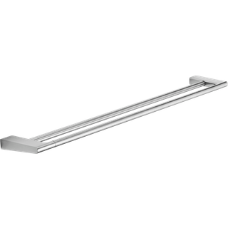 Pressalit Style, stor dobbelt Håndklædestang, 81 cm, børstet stål