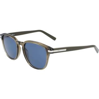 Ferragamo Mand SF993S 322 Solbriller Acetat Grøn Blå Firkantet