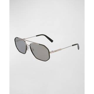 Salvatore Ferragamo SF 303SL 726 60 Solbriller Mænd Grøn - Gold Dark Green - 60mm