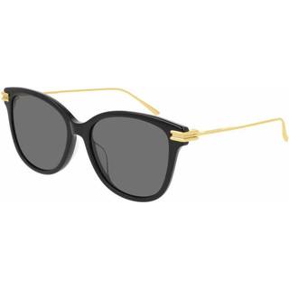 Bottega Veneta Kvinde BV1048SA 001 Solbriller Acetat Sort Grå Firkantet Normal