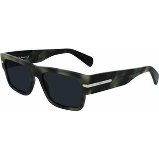 Ferragamo Mand SF1030S 052 Solbriller Acetat Havana/Grå Grå Firkantet