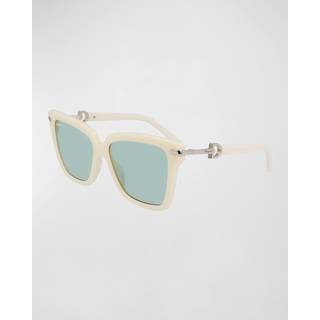Salvatore Ferragamo SF 1085S 103 57 Solbriller Kvinder Hvid - Ivory White - 57mm