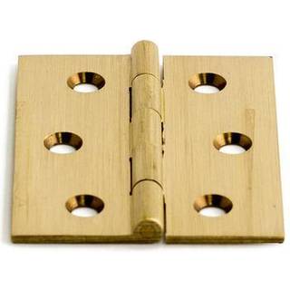 Habo 1165 kanthængsel, mat messing, 40 x 30 mm - 2 stk.