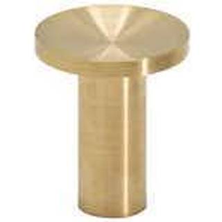 Beslag design knop sture mini børstet messing