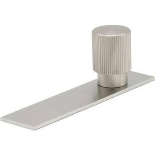Beslag Design Arpa Knop Med Plade 22 Mm - Knopper og dørhåndtag Zink Rustfrit Look - 373085-11