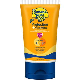 Banan Boat Protection V -vitaminer Solcreme Lotion SPF 50 4,5 oz - Nære fugtgivende vitamin C niacinamid Vandbestandig hudlæge testet