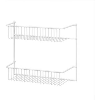 Closetmaid 8002 2-lags vægstativ 12-tommer bred hvid