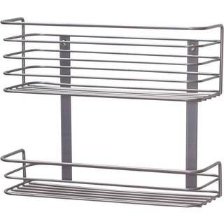 Husholdning Essentials 1228-1 Double Basket Door Mount Cabinet Organizer | Monteringer p? solide skabsd?re eller v?g