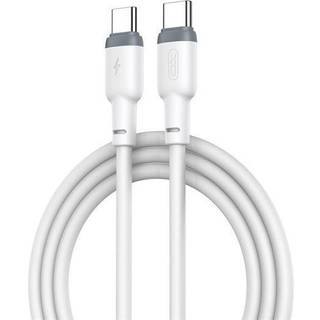 Xo kabel NB208B PD USB-C - USB-C 1,0m 60W hvid
