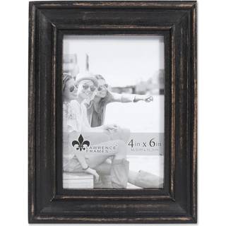 Lawrence Frames 4 """" W x 6 """" H Durham Weathered Black Wood Picture Frame