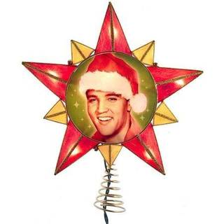 Elvis Presley 10-Light Elvis Capiz Star Treetop Trepper Multi