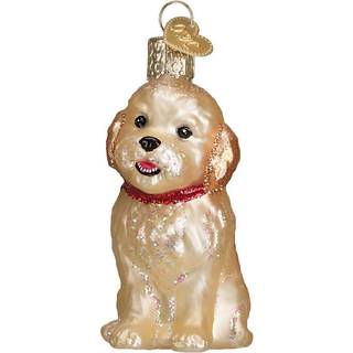 Old World Christmas Ornaments: Cockapoo Puppy Glass Bl?st ornamenter til juletr? (12440)