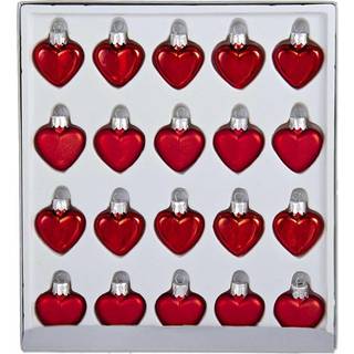 Kurt Adler Petite Treasures Mini Red Heart Ornament Set p? 20