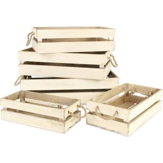 Kinsley Sæt med 5 spaltede trækasser