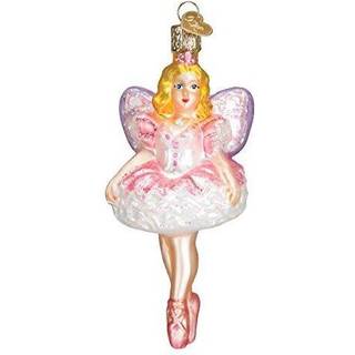 Old World Christmas Sugar Plum Fairy Glass Blæst Ornament til juletræ