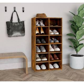 skoreol 54x34x100,5 cm konstrueret træ røget sonoma-eg