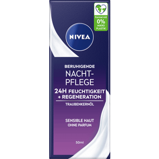 NIVEA Soothing Lindrende natcreme 50 ml - 50 ml