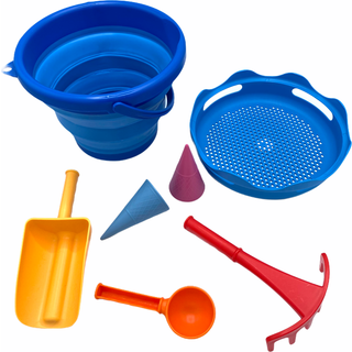 CompactToys 7in1 Sandtoys // Blue
