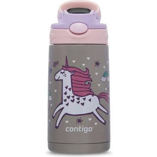 Easy clean steel Strawberry Flying Unicorn, 380ml