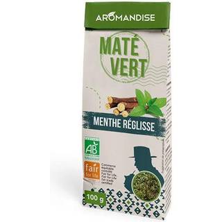 Maté vild grøn m. mint & lakrids Økologisk - 100 gram