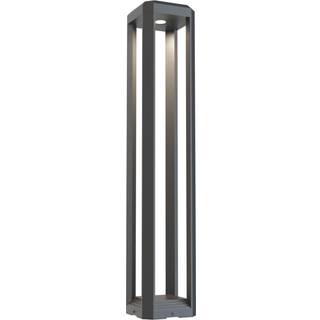 Maytoni LED-gadelampe Royal Mile, grå, højde 80 cm, aluminium