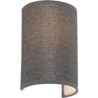 Moderne væglampe grå - Simple Drum Jute