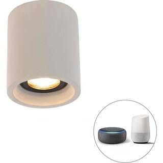 Smart rund loftspot beton inkl. Wifi GU10 - Deep