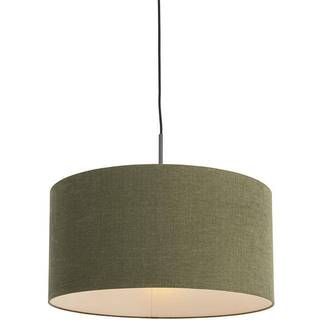 Pendellampe sort med grøn skærm 50 cm - Combi 1