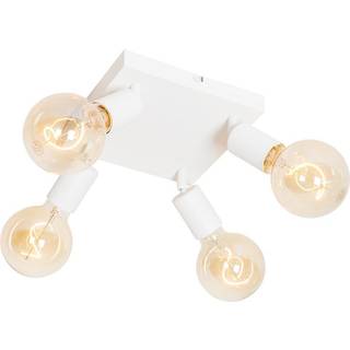 Moderne spotlight hvid firkantet 4-lys - Facil