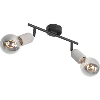 Industriel spotlight sort med beton 2-lys - Pedra