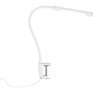 Klemme skrivebordslampe hvid inkl. LED med touch lysdæmper - Lionard