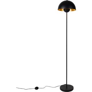 Smart gulvlampe sort med guld inkl. Wifi A60 - Magnax