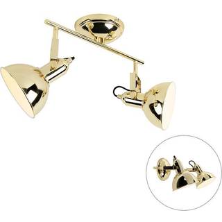 Art Deco loftspot gold 2-lys - Tommy