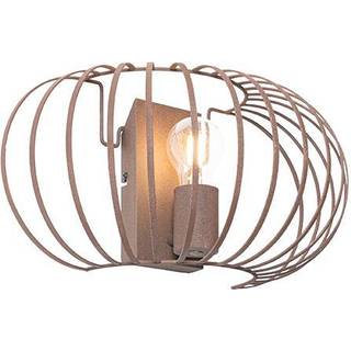 Design væglampe rustbrun 39 cm - Johanna