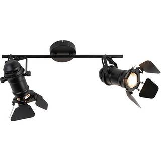 Smart Spotlight Sort inkl. WiFi GU10 2-lys med klapper - Movie