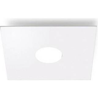 Kolarz Kvadratisk loftlampe, hvid, længde 25 cm, metal