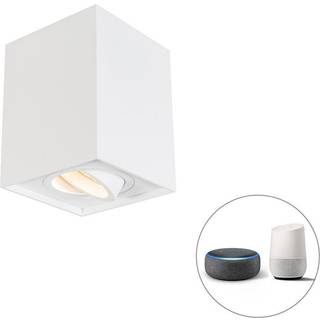 Smart spot hvid inkl. WiFi GU10 justerbar - Quadro 1 Up