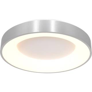 LED-loftslampe Ringlede 2.700 K Ø 48 cm sølv