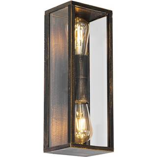 Vintage væglampe antik guld 38 cm 2-lys IP44 - Charlois