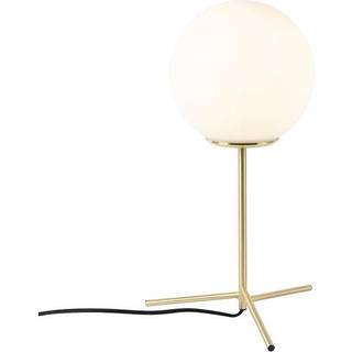 Art Deco bordlampe messing med opalglas 45,5 cm - Pallon