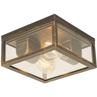Vintage loftslampe antik guld IP44 2-lys - Charlois